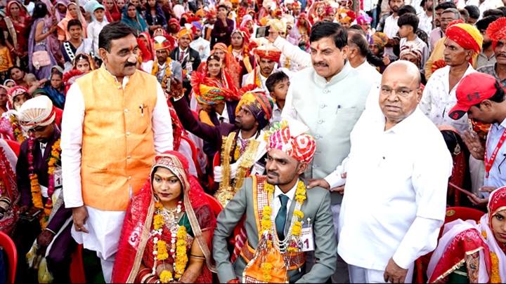 पाणिग्रहण संस्कार का भारतीय संस्कृति में महत्वपूर्ण : मुख्यमंत्री डॉ. यादव